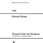 خرید و دانلود نسخه کامل کتاب Choquet Order and Simplices: with Applications in Probabilistic Models