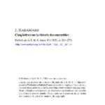 خرید و دانلود نسخه کامل کتاب Cinq lettres sur la theorie des ensembles