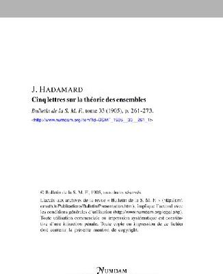 خرید و دانلود نسخه کامل کتاب Cinq lettres sur la theorie des ensembles