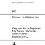 خرید و دانلود نسخه کامل کتاب Cinquante Ans de Polynomes – Fifty Years of Polynomials