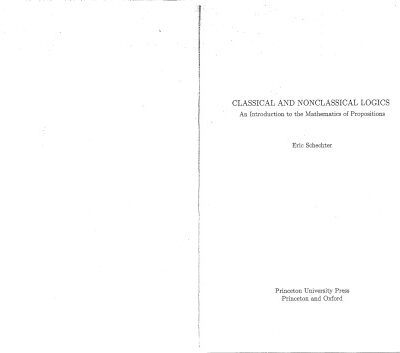 خرید و دانلود نسخه کامل کتاب Classical and Nonclassical Logics. An Introduction to the Mathematics of Propositions