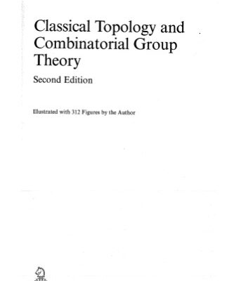 خرید و دانلود نسخه کامل کتاب Classical Topology and Combinatorial Group Theory