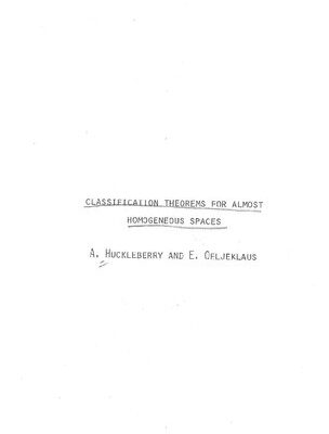 خرید و دانلود نسخه کامل کتاب Classification Theorems for Almost Homogeneous Spaces