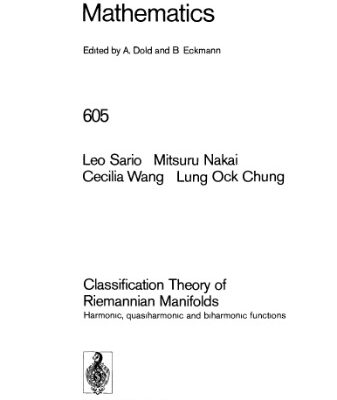 خرید و دانلود نسخه کامل کتاب Classification Theory of Riemannian Manifolds