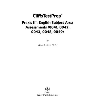 خرید و دانلود نسخه کامل کتاب CliffsTestPrep Praxis II: English Subject Area Assessments 0041, 0042, 0043, 0048, 0049
