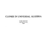 خرید و دانلود نسخه کامل کتاب Clones in universal algebra