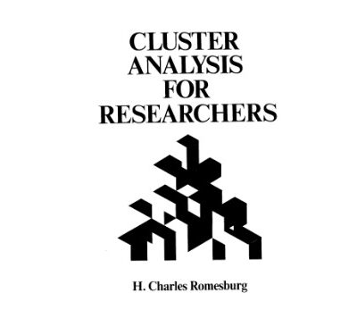 خرید و دانلود نسخه کامل کتاب Cluster analysis for researches