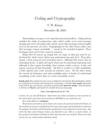 خرید و دانلود نسخه کامل کتاب Coding and Cryptography