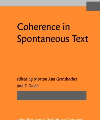 خرید و دانلود نسخه کامل کتاب Coherence in Spontaneous Text