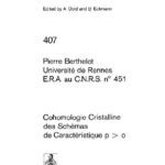 خرید و دانلود نسخه کامل کتاب Cohomologie Cristalline des Schemas de Caracteristique p > 0