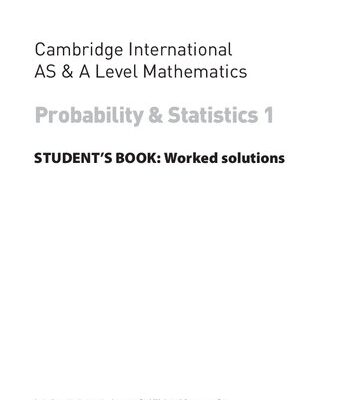 خرید و دانلود نسخه کامل کتاب Collins Cambridge International AS & A Level Mathematics Probability and Statistics 1 Worked Solutions