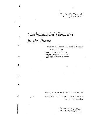 خرید و دانلود نسخه کامل کتاب Combinatorial geometry in the plane
