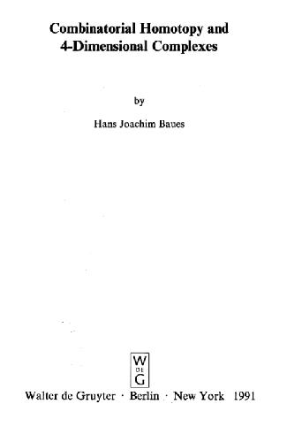 خرید و دانلود نسخه کامل کتاب Combinatorial homotopy and 4-dimensional complexes_68b475915a5ce.jpeg خرید و دانلود نسخه کامل کتاب Combinatorial homotopy and 4-dimensional complexes