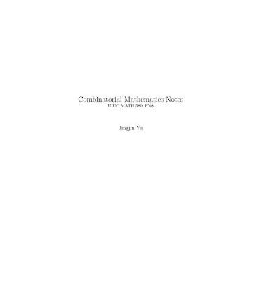 خرید و دانلود نسخه کامل کتاب Combinatorial Mathematics Notes