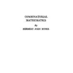 خرید و دانلود نسخه کامل کتاب Combinatorial Mathematics