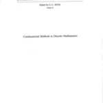 خرید و دانلود نسخه کامل کتاب Combinatorial methods in discrete mathematics