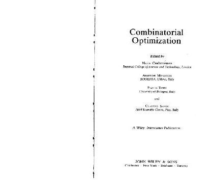 خرید و دانلود نسخه کامل کتاب Combinatorial Optimization