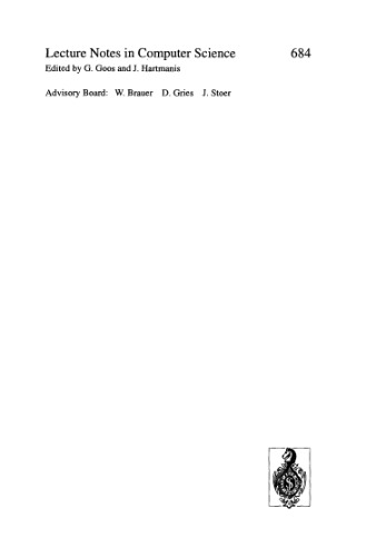 خرید و دانلود نسخه کامل کتاب Combinatorial Pattern Matching: 4th Annual Symposium, CPM 93 Padova, Italy, June 2–4, 1993 Proceedings_68b4788018914.jpeg خرید و دانلود نسخه کامل کتاب Combinatorial Pattern Matching: 4th Annual Symposium, CPM 93 Padova, Italy, June 2–4, 1993 Proceedings