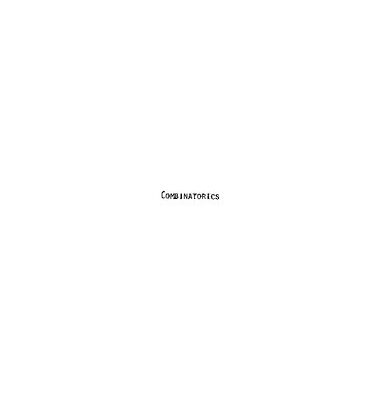 خرید و دانلود نسخه کامل کتاب Combinatorics: Being the Proceedings of the Conference on Combinatorial Mathematics held at the Mathematical Institute, Oxford, 1972