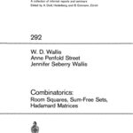 خرید و دانلود نسخه کامل کتاب Combinatorics: Room Squares, Sum-Free Sets, Hadamard Matrices