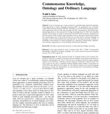 خرید و دانلود نسخه کامل کتاب Commonsense Knowledge, Ontology and Ordinary Language