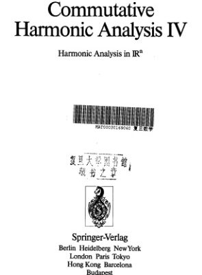 خرید و دانلود نسخه کامل کتاب Commutative Harmonic Analysis IV: Harmonic Analysis in IRn