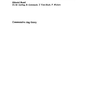خرید و دانلود نسخه کامل کتاب Commutative Ring Theory