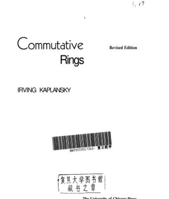 خرید و دانلود نسخه کامل کتاب Commutative Rings
