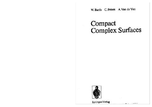 خرید و دانلود نسخه کامل کتاب Compact complex surfaces_6897314803892.jpeg خرید و دانلود نسخه کامل کتاب Compact complex surfaces