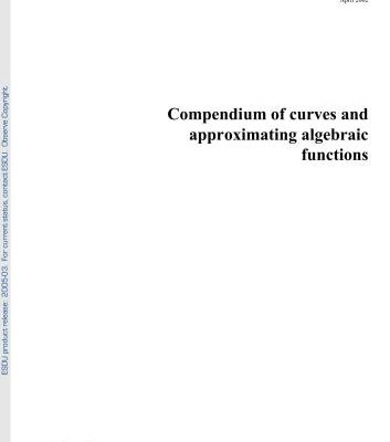 خرید و دانلود نسخه کامل کتاب Compendium of curves and approximating algebraic functions – ESDU