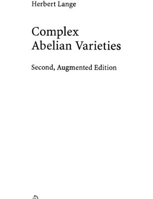 خرید و دانلود نسخه کامل کتاب Complex Abelian Varieties