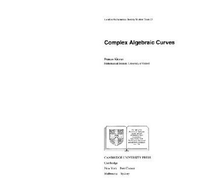 خرید و دانلود نسخه کامل کتاب Complex algebraic curves