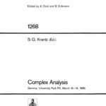 خرید و دانلود نسخه کامل کتاب Complex Analysis: Seminar, University Park PA, March 10–14, 1986