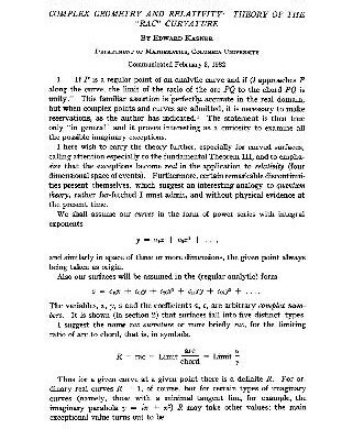 خرید و دانلود نسخه کامل کتاب Complex Geometry and Relativity: Theory of the Rac Curvature