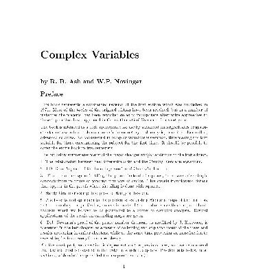 خرید و دانلود نسخه کامل کتاب Complex variables