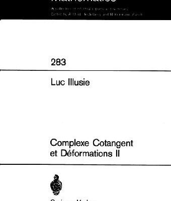 خرید و دانلود نسخه کامل کتاب Complexe cotangent et deformations II