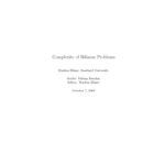 خرید و دانلود نسخه کامل کتاب Complexity of Bilinear Problems, lecture notes