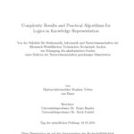 خرید و دانلود نسخه کامل کتاب Complexity Results and Practical Algorithms for Logics in Knowledge Representation [PhD Thesis]