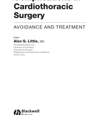 خرید و دانلود نسخه کامل کتاب Complications in Cardiothoracic Surgery: Avoidance and Treatment