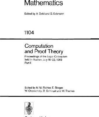خرید و دانلود نسخه کامل کتاب Computation and Proof Theory