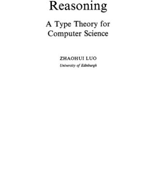 خرید و دانلود نسخه کامل کتاب Computation and reasoning. A type theory for computer science
