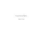 خرید و دانلود نسخه کامل کتاب Computational Algebra