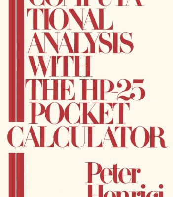 خرید و دانلود نسخه کامل کتاب Computational Analysis with the HP 25 Pocket Calculator