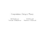 خرید و دانلود نسخه کامل کتاب Computational category theory