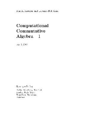 خرید و دانلود نسخه کامل کتاب Computational Commutative Algebra