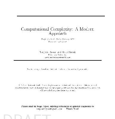 خرید و دانلود نسخه کامل کتاب Computational Complexity: A Modern Approach