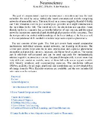 خرید و دانلود نسخه کامل کتاب Computational Explorations in Cognitive Neuroscience