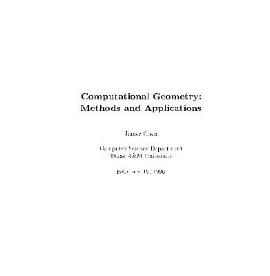 خرید و دانلود نسخه کامل کتاب Computational geometry: methods and applications