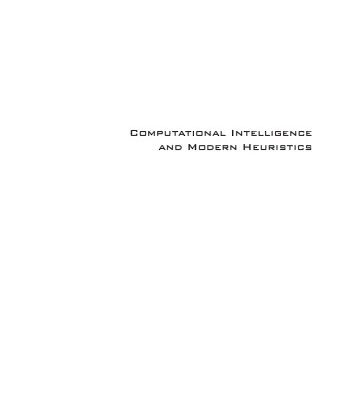 خرید و دانلود نسخه کامل کتاب Computational Intelligence and Modern Heuristics