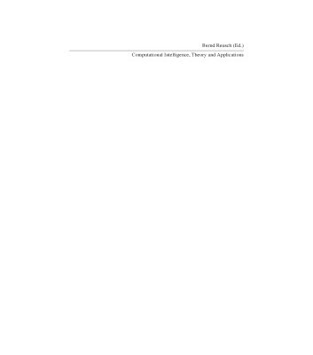 خرید و دانلود نسخه کامل کتاب Computational Intelligence, Theory and Applications: International Conference 9th Fuzzy Days in Dortmund, Germany, Sept. 18-20, 2006 Proceedings